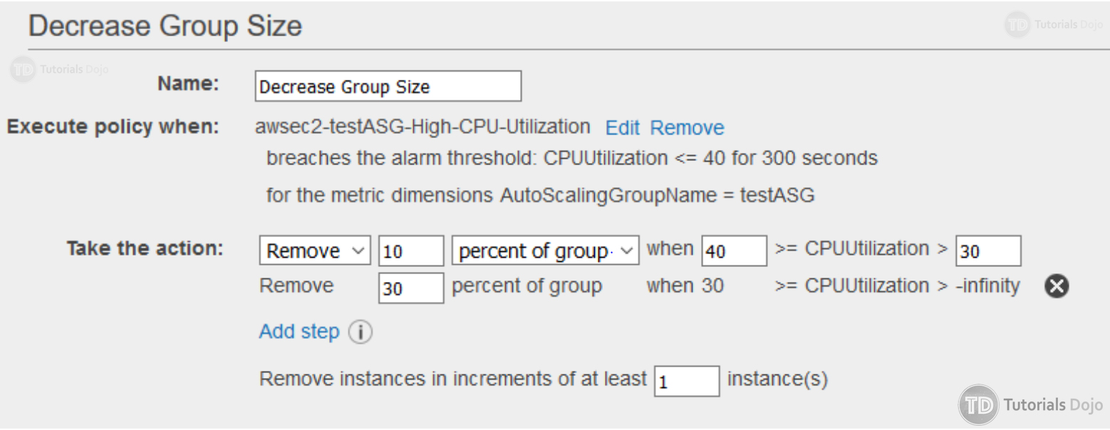 Step Scaling vs Simple Scaling Policies in Amazon EC2