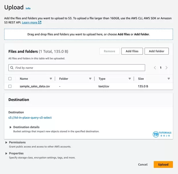 In-Place Querying in AWS