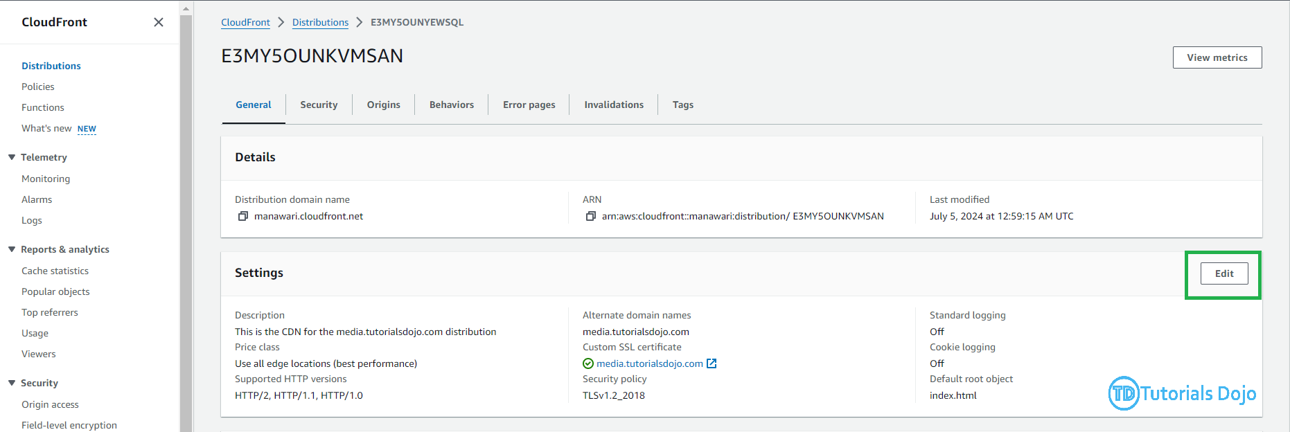 How to Change an AWS ACM Certificate on Amazon CloudFront Distribution