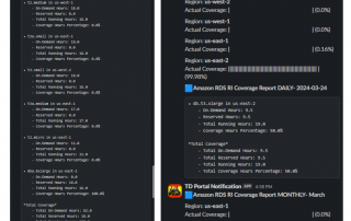 Automated Slack Notifications for RI Coverage Across All AWS Regions