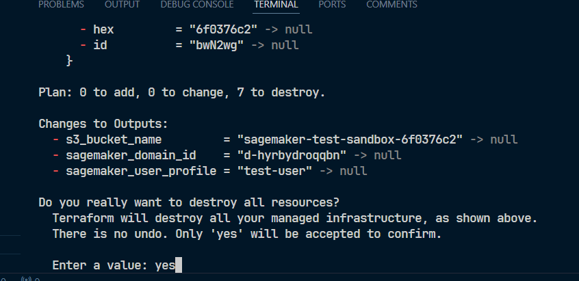 Terraform Destroy