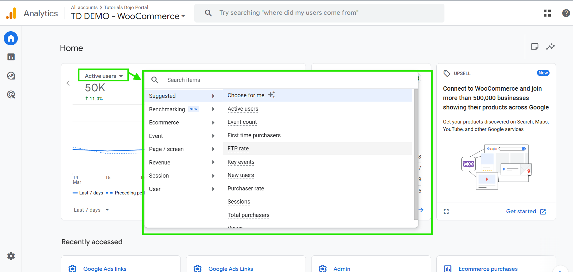 Google Analytics Dashboard