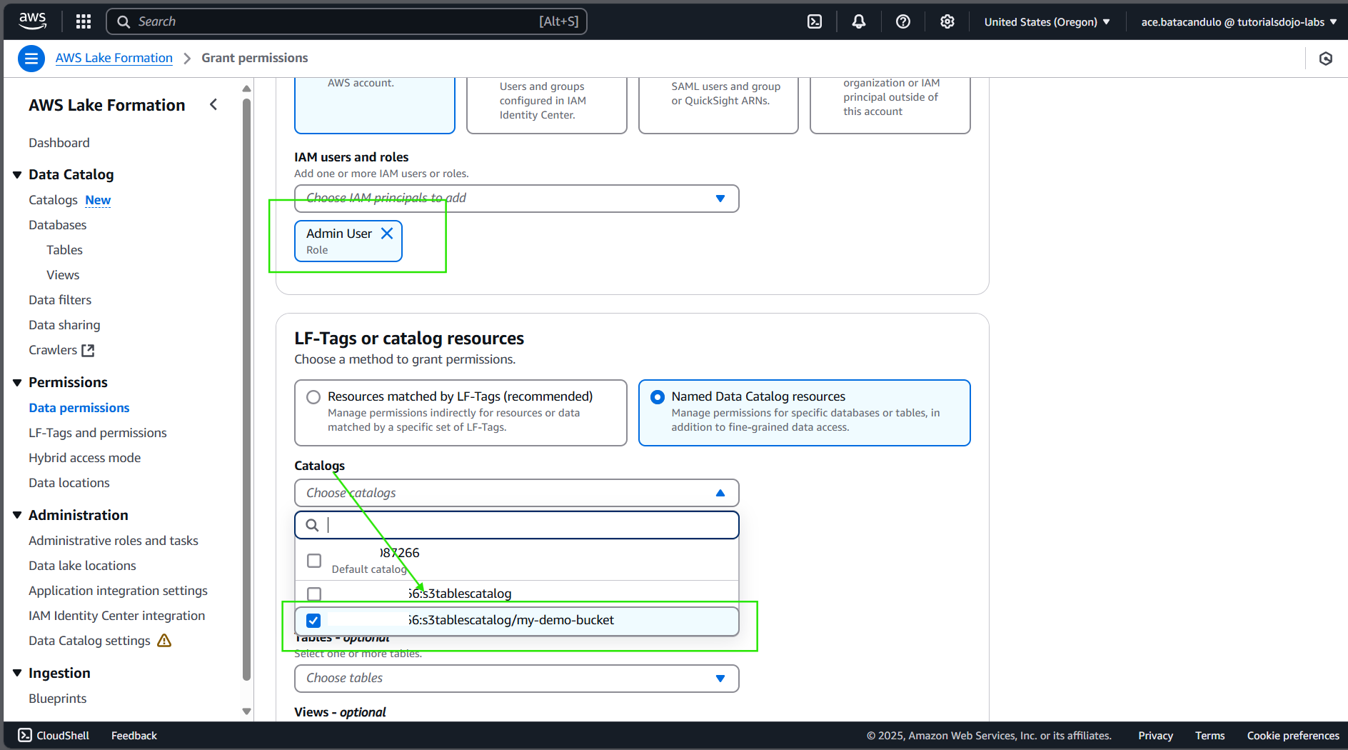 TD_AWS Lake Formation_Data Permissions