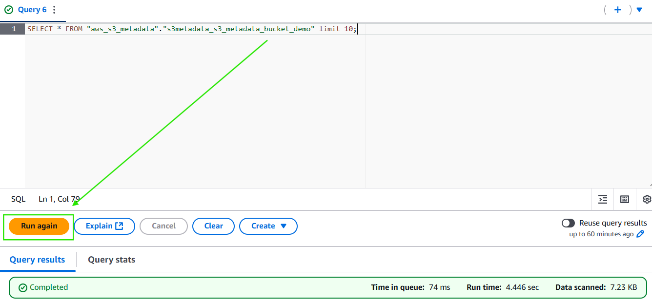 TD_Amazon Athena_Editor Query_Run