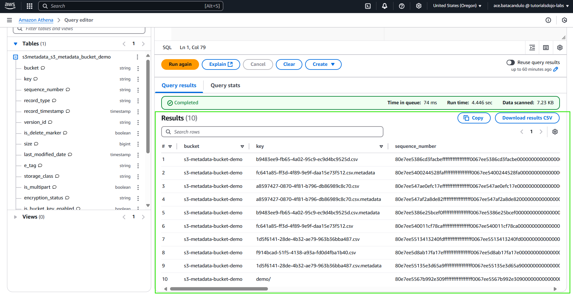 TD_Amazon Athena_Editor Query_Run_Results