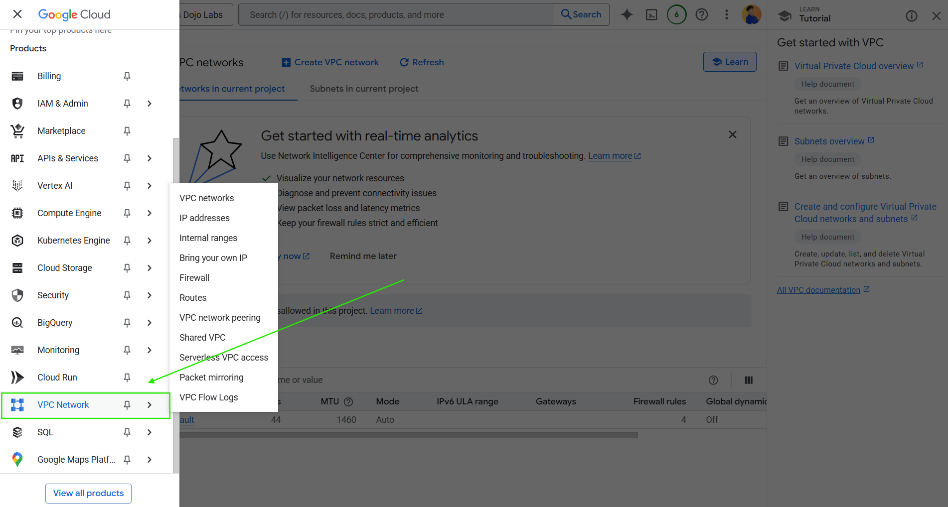 Google Cloud_VPC Network_TD
