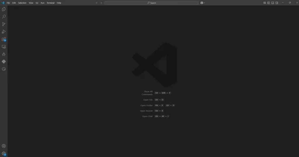 Visual Studio Code Interface