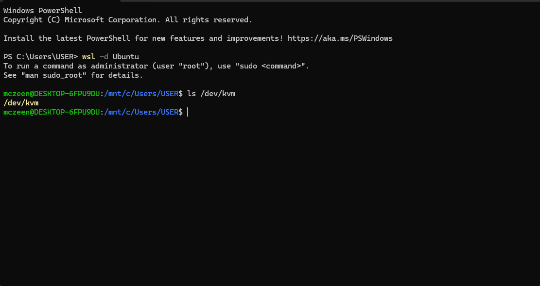 wsl -d ubuntu