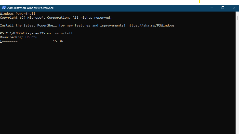 wsl --install