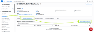 Edit subnet associations