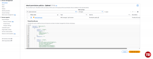 Attaching permission policy to group