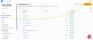 IAM Create User Group