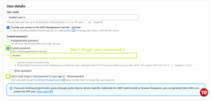 User detail