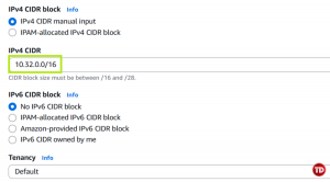 IPv4 CIDR block