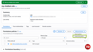 Add inline Bedrock policy