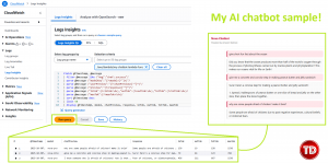 CloudWatch Log insight test