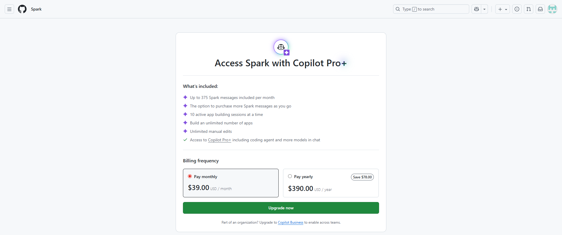 TD_GitHub Spark Access_18Nov25